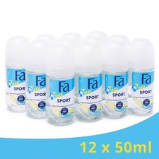 Fa Deo Roll-on Sport (12x 50 ml) – Belebender Schutz mit grünem Zitrusduft