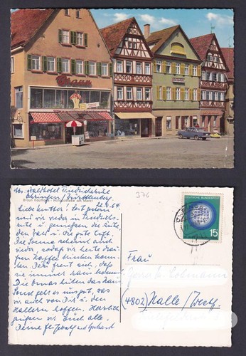 Ansichtskarte oehringen - ansichtskarte,