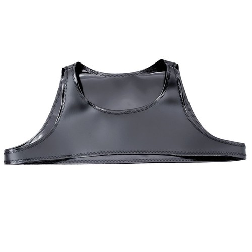 Herren stoff latex ärmellos - latex,