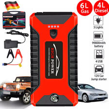 99800MAH AUTO KFZ STARTHILFE JUMP STARTER 12V LADEGERÄT BOOSTER POWERBANK PKW DE