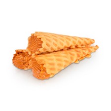Gefüllte Waffelnhörnchen mit