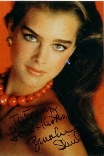Brooke shields autogramm - brooke,
