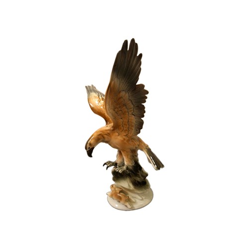 Vintage porzellanfigur adler - porzellanfigur,