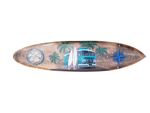 Surfboard 100cm mit blauen bus - mit,