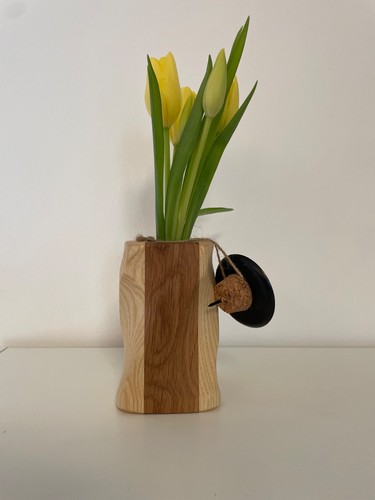 Massivholz vase kerzenhalter - vase,