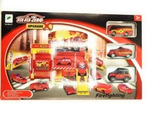 1 Feuerwehr Parkhaus Set Auto