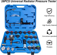 PROFI Kühlsystemtester Abdrückgerät Kühlsystem prüfen Drucktester 28 Teile