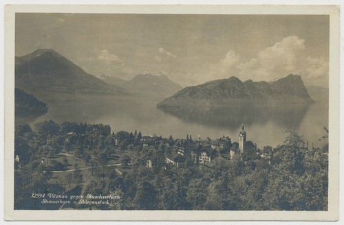 Vitznau gegen buochserhorn - ak,