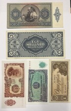 Paket 5 Geldscheine Bank- Europa De L’ Est Bulgarien, Ungarn, Russland REF80946