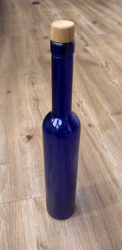 Vintage kobaltblaue schmale