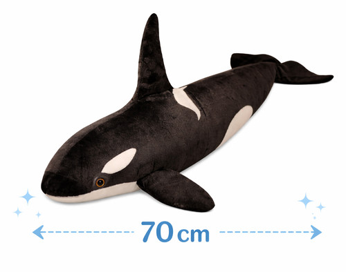Realistischer orca plüsch - realistischer,