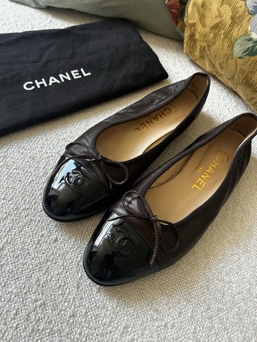 Chanel ballerinas braun - chanel, 37