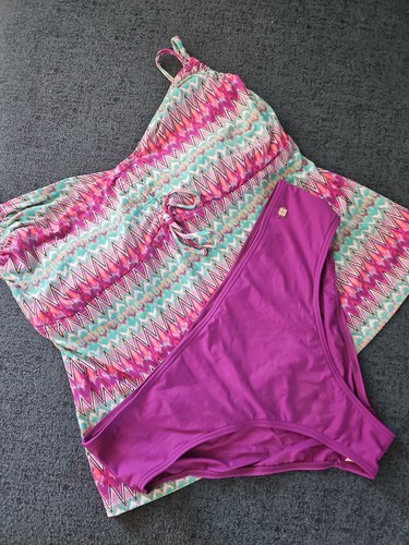 Tankini bunt türkis pink - bunt,
