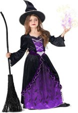 Lila Hexe Kostüm Kinder