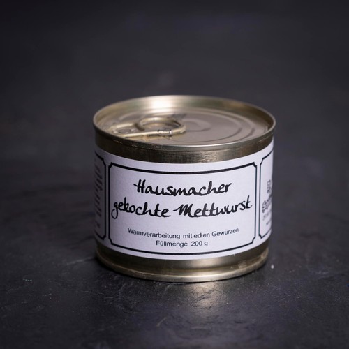 Hausmacher mettwurst gekocht - gekocht, |