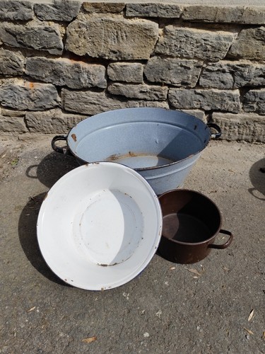 Lot emaille wanne schüssel - wanne,