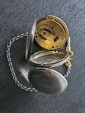 ANTIKE SILBER CAMBRIDGE  ENGLISCHE TASCHENUHR Pocket Watch London- SPZ-2