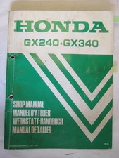 HONDA WERKSTATT-HANDBUCH WORKSHOP-MANUAL  MANUEL-ATELIER GX240 GX340