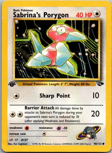 Sabrina porygon 132 gym - porygon, 98/132