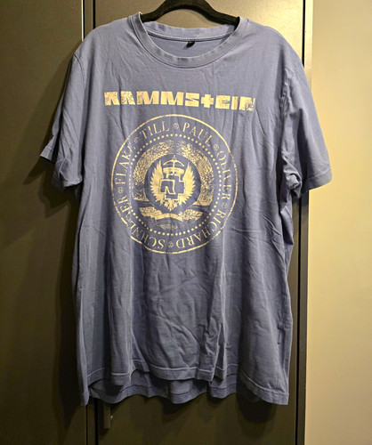 Rammstein shirt blau - rammstein, kurzarm