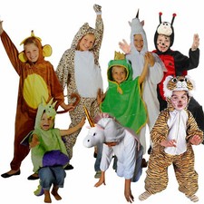 Kinder Kostüm Tiger Einhorn Marienkäfer Frosch Drache Lamm Tiere Natur Karneval