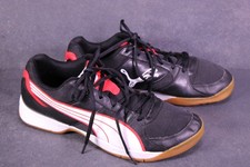 Puma Cell Herren Sneaker Gr. 44,5 Sportschuhe Kunstleder schwarz rot weiß BS867