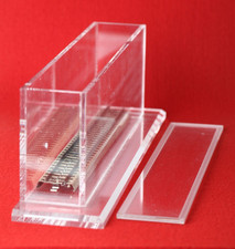 H0 Vitrine Standvitrine  Plexiglas 6 x 61 cm auf Sockel 8,5 x cm (336518) #5956#