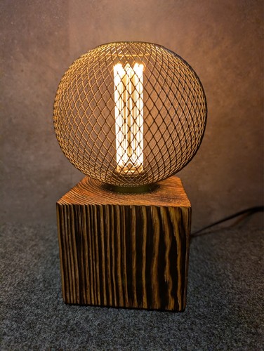 Tischlampe metall käfig - tischlampe,