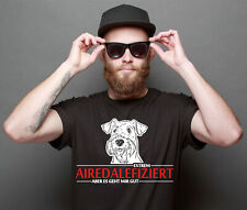 T-Shirt AIREDALEFIZIERT AIREDALE TERRIER infiziert Hunde Hund Fashion Geschenk