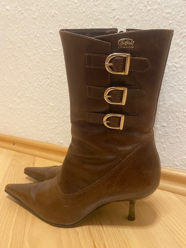 Buffalo leder stiefel 37 - buffalo, gr.