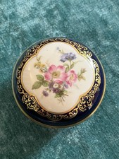 Lindner Dose (NK 419) Deckeldose Bonboniere Echt Cobalt Breite ca. 8,5 cm