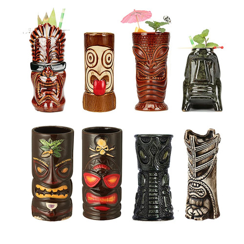 Hawaii tiki tassen - tassen, aus