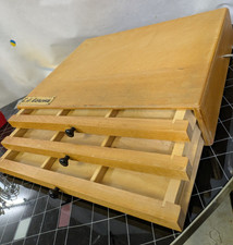 Schubladenschrank Zähne Zahnarzt Zahnersatz antik C.A. Lorenz