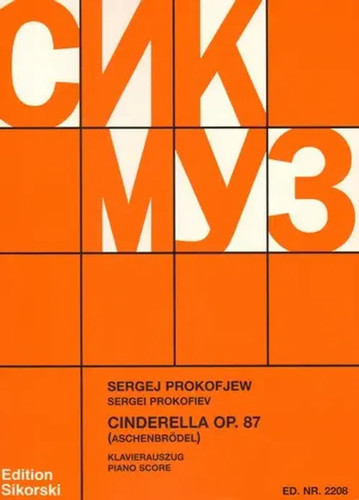 Cinderella klavierauszug - op.87,