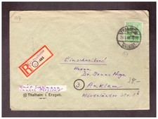 Sowjetische Besatzungszone Einschreiben-Brief aus 1948 nach Anklam