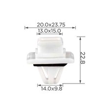 5x Befestigung Clip + Dichtung