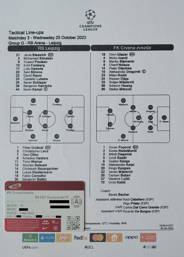 Vip ticket uefa champions - ticket,