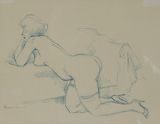 OTTO FUCHS Akt Zeichnung