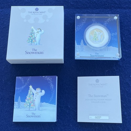 2024 der schneemann 50p silber - schneemann,