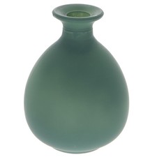 Blumenvase Grün Milchglas