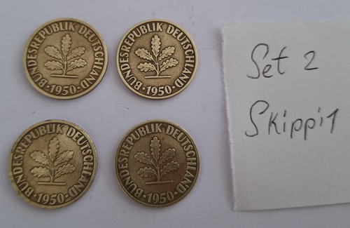 Komplettes pfennig set 1950 - komplettes,