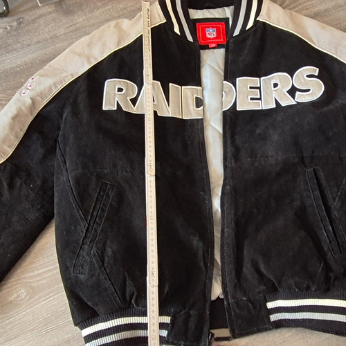 Nfl raiders lederjacke - nfl,