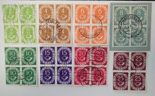 Bund Posthorn  9x gute 4er