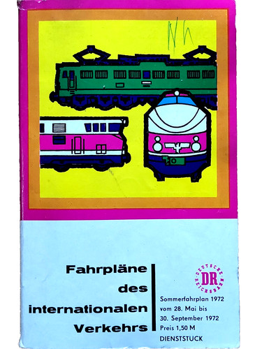 Eisenbahn fahrplan - dr,