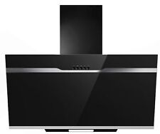 PKM Kopffreihaube DSH60-BL 60cm Glas schwarz Dunstabzugshaube Umluft Abluft LED