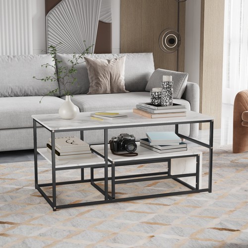 Couchtisch 2er set quadratisch - couchtisch,