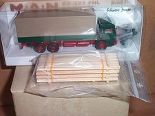 1/87 Wiking MAN 22.321 FNL Pritschen-Lkw mit Holzladung Schwere Jungs - NEU !!!