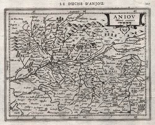 Anjou original kupferstich - anjou,