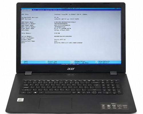 Acer aspire a317 - 3, a317-52