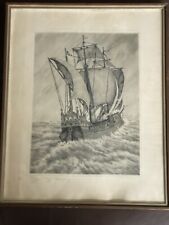 ,, Kogge“ Original Radierung  Signiert, Fritz Hartmann